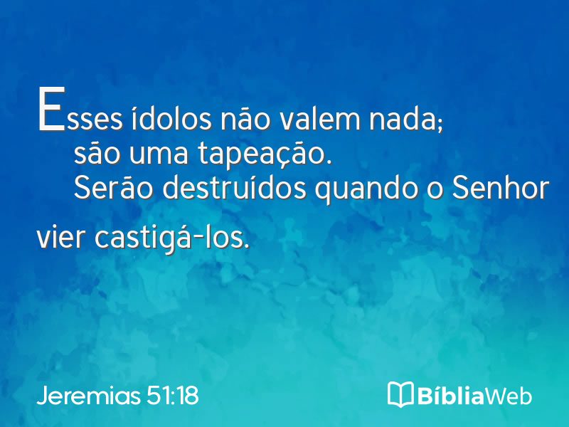 Jeremias 51:18 em imagem para compartilhar