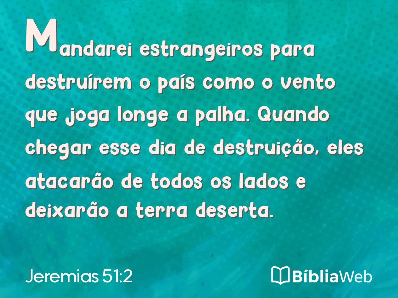 Jeremias 51:2 em imagem para compartilhar