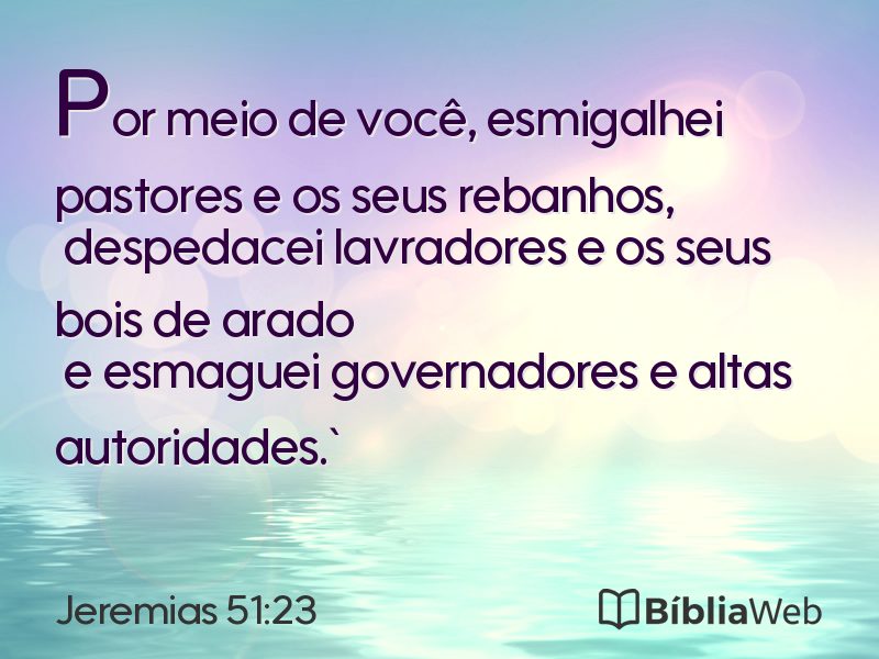Jeremias 51:23 em imagem para compartilhar