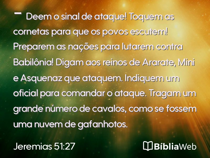 Jeremias 51:27 em imagem para compartilhar