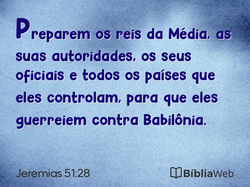 Jeremias 51:28 em imagem para compartilhar