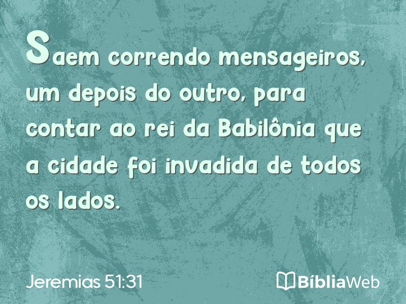 Jeremias 51:31 em imagem para compartilhar