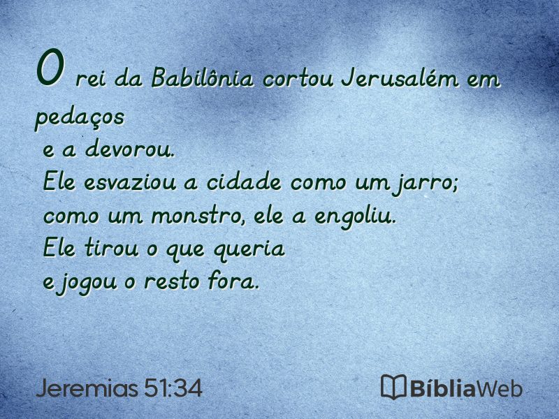 Jeremias 51:34 em imagem para compartilhar