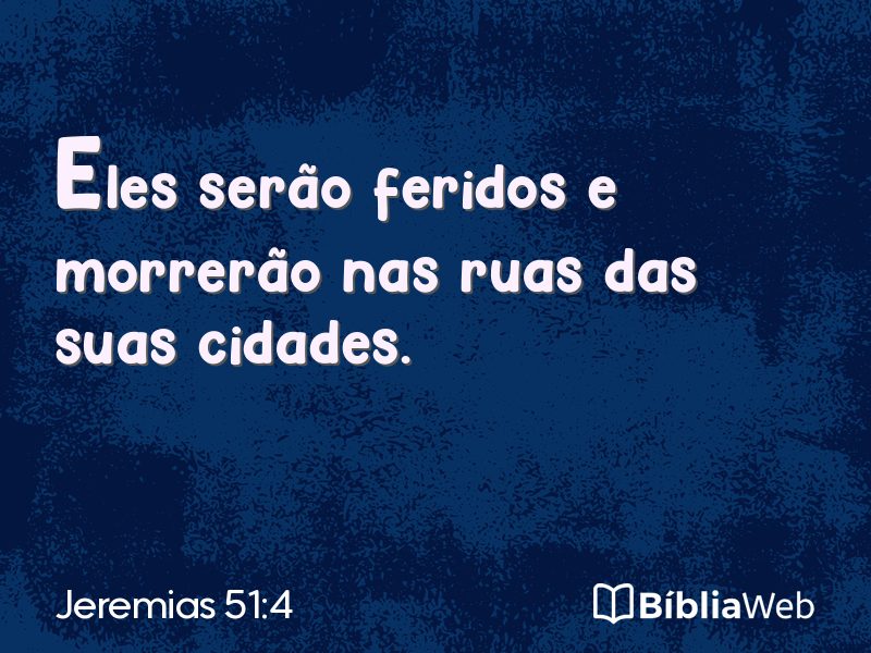 Jeremias 51:4 em imagem para compartilhar