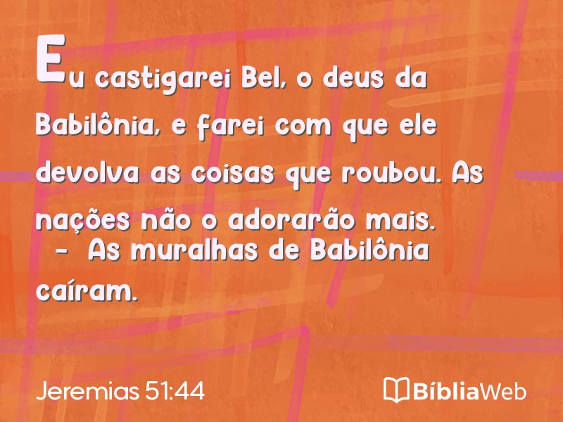 Jeremias 51:44 em imagem para compartilhar