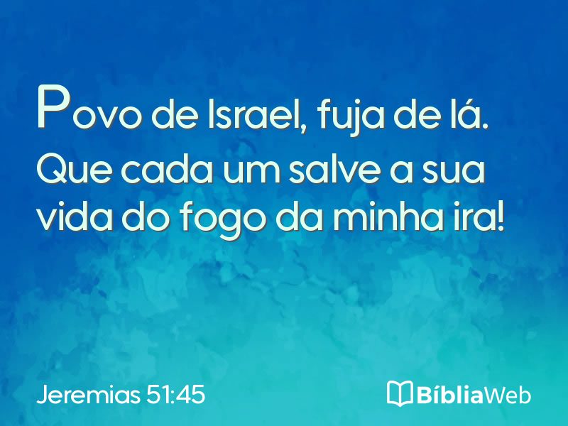Jeremias 51:45 em imagem para compartilhar