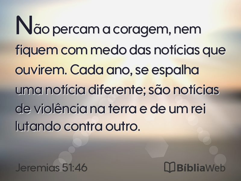 Jeremias 51:46 em imagem para compartilhar