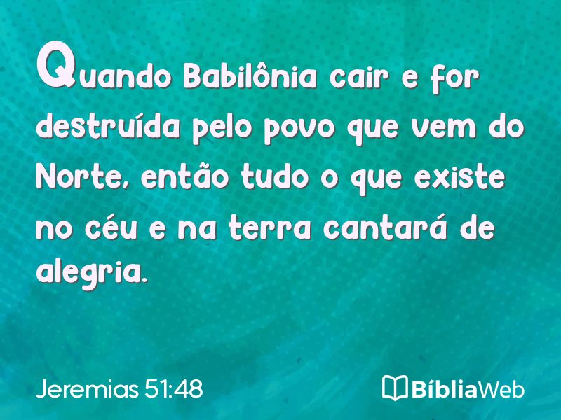 Jeremias 51:48 em imagem para compartilhar