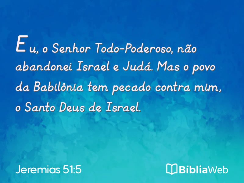 Jeremias 51:5 em imagem para compartilhar