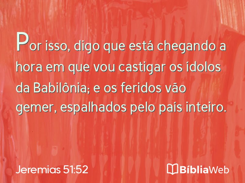 Jeremias 51:52 em imagem para compartilhar