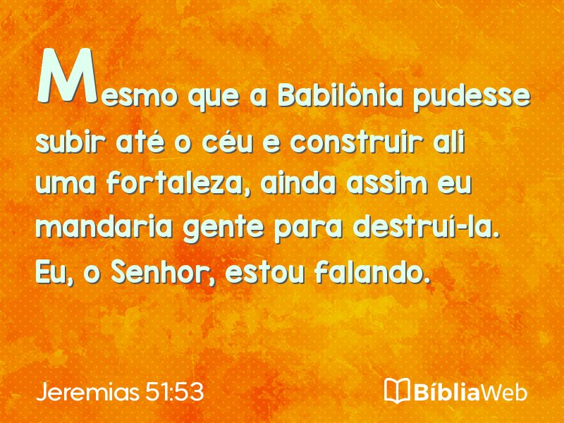 Jeremias 51:53 em imagem para compartilhar