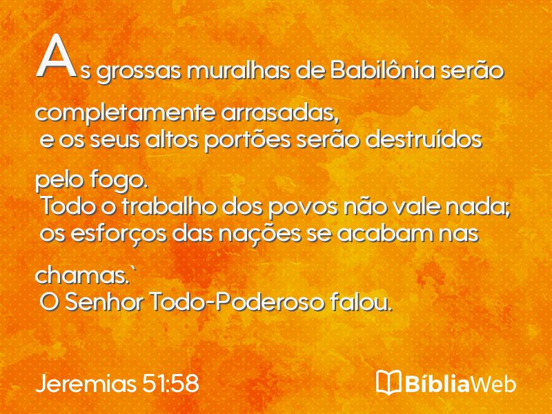Jeremias 51:58 em imagem para compartilhar