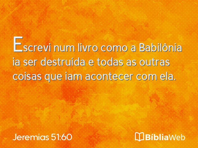 Jeremias 51:60 em imagem para compartilhar