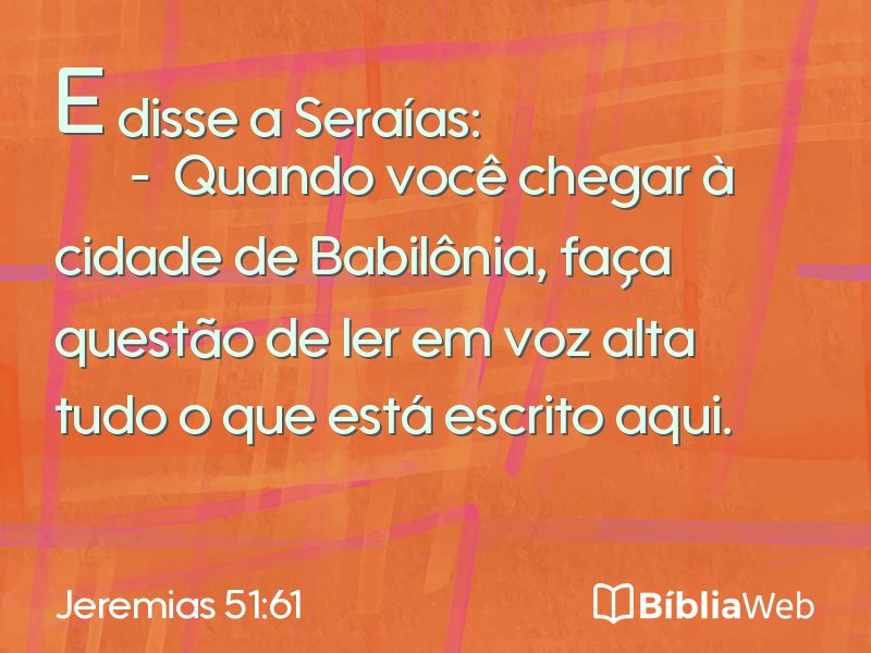 Jeremias 51:61 em imagem para compartilhar