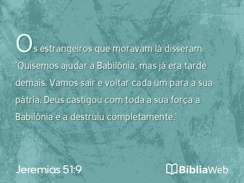 Jeremias 51:9 em imagem para compartilhar