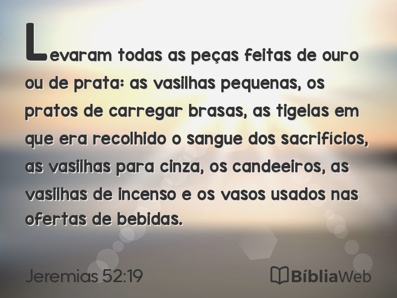 Jeremias 52:19 em imagem para compartilhar