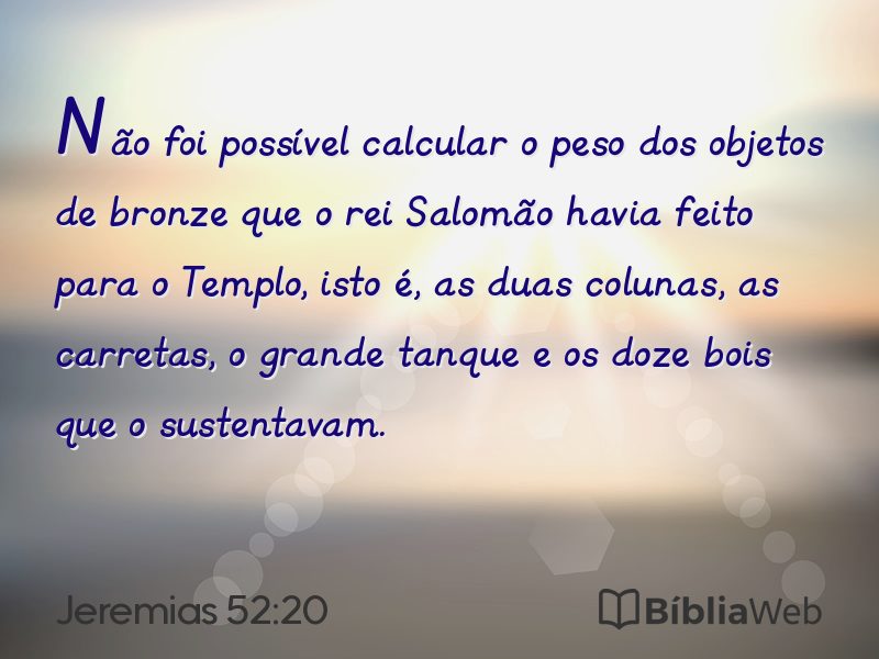 Jeremias 52:20 em imagem para compartilhar