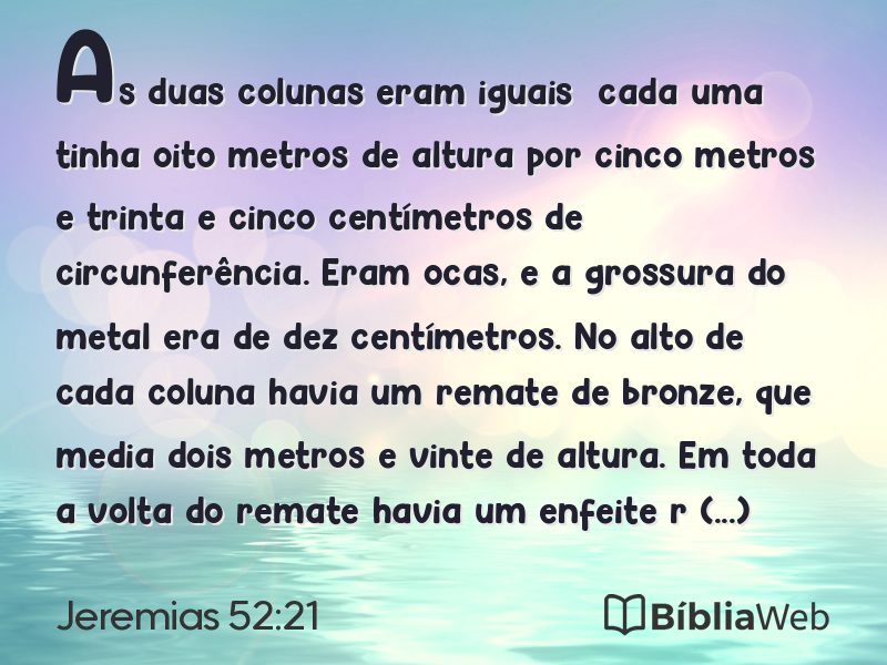 Jeremias 52:21 em imagem para compartilhar