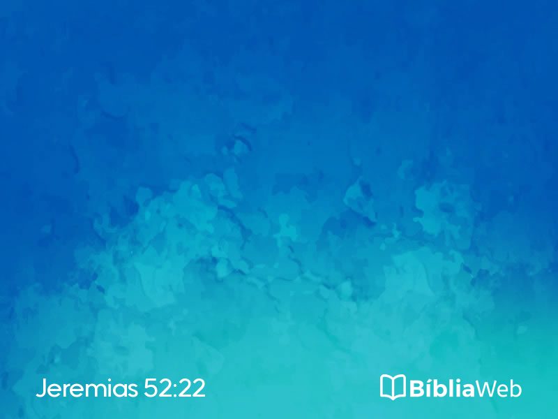 Jeremias 52:22 em imagem para compartilhar