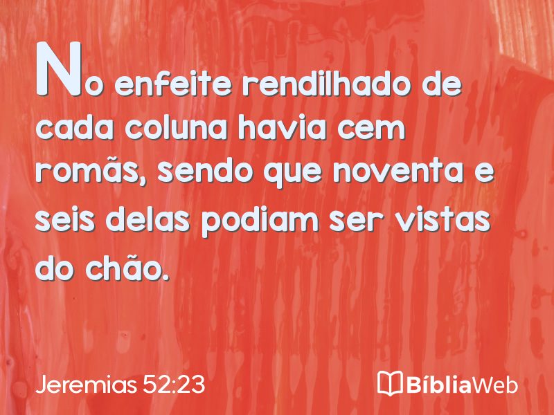 Jeremias 52:23 em imagem para compartilhar
