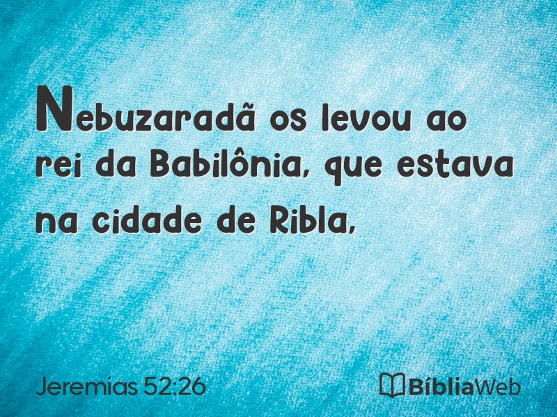 Jeremias 52:26 em imagem para compartilhar