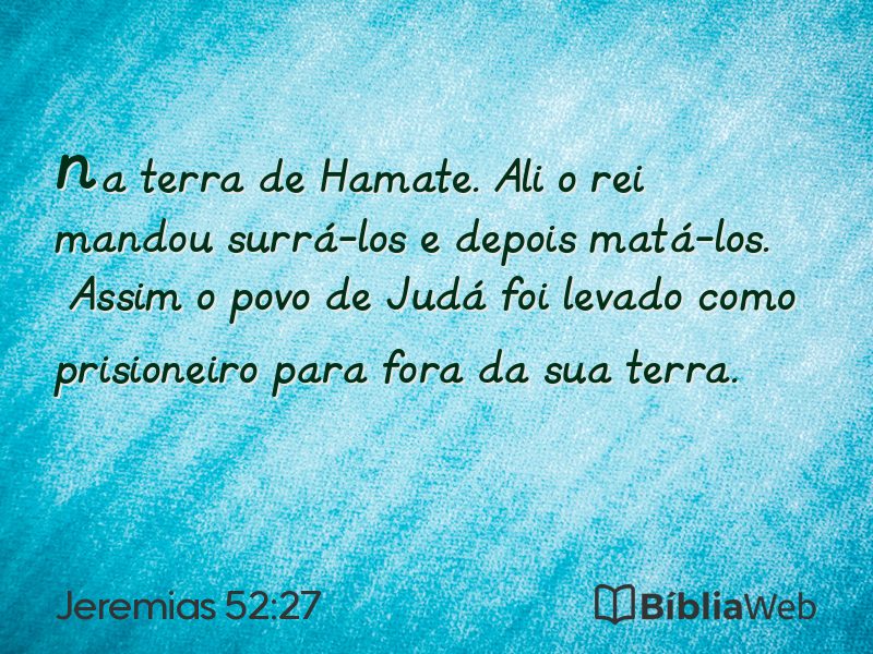 Jeremias 52:27 em imagem para compartilhar