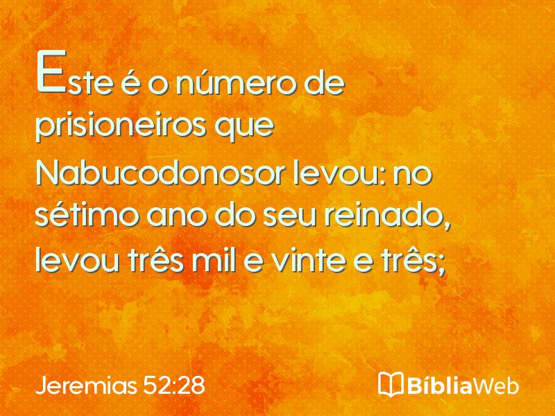 Jeremias 52:28 em imagem para compartilhar