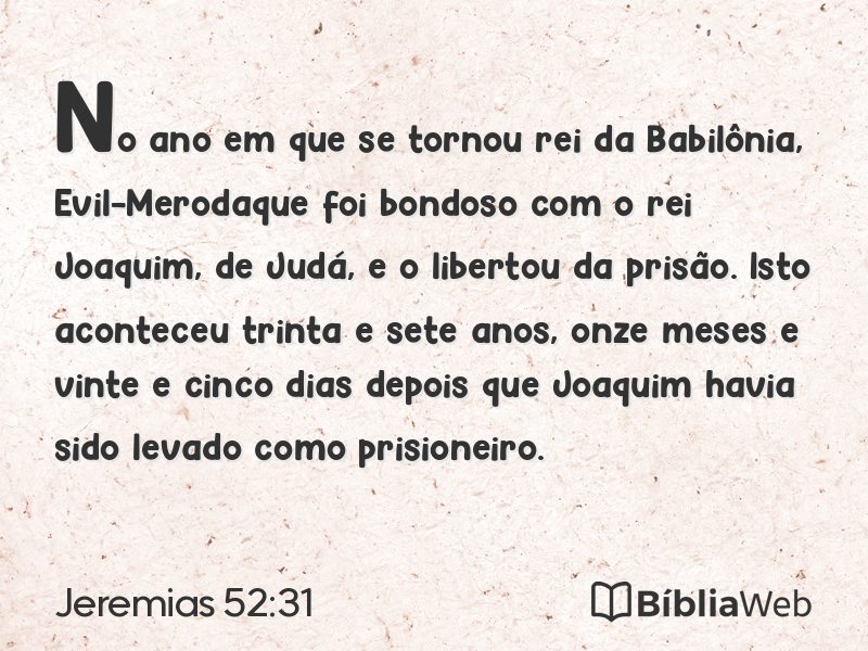 Jeremias 52:31 em imagem para compartilhar