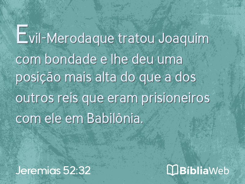 Jeremias 52:32 em imagem para compartilhar