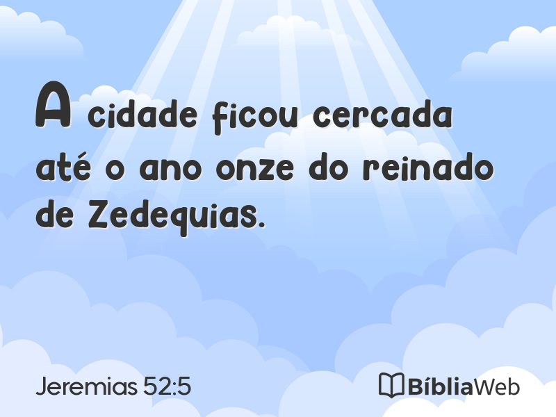 Jeremias 52:5 em imagem para compartilhar