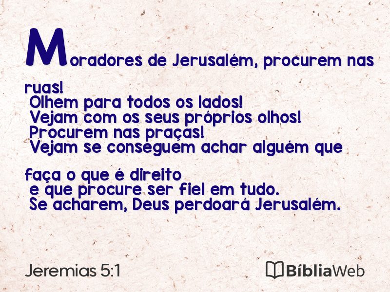 Jeremias 5:1 em imagem para compartilhar
