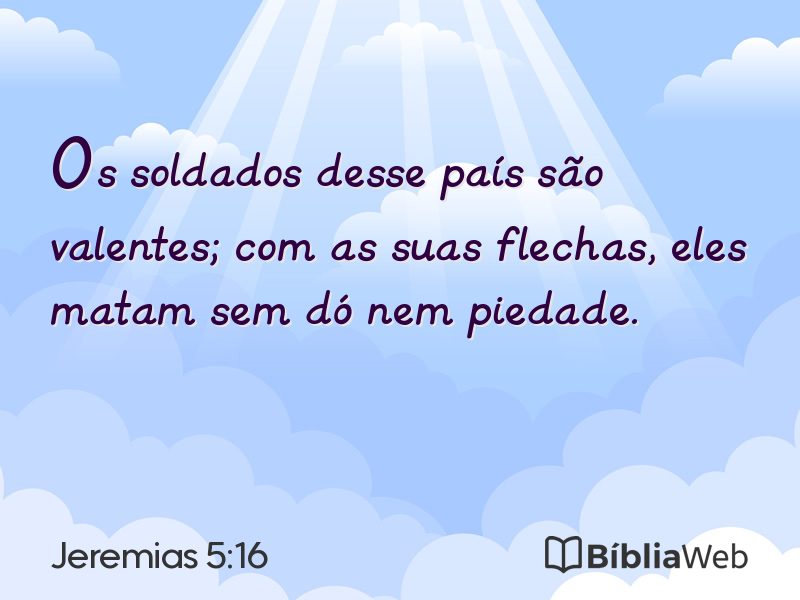 Jeremias 5:16 em imagem para compartilhar