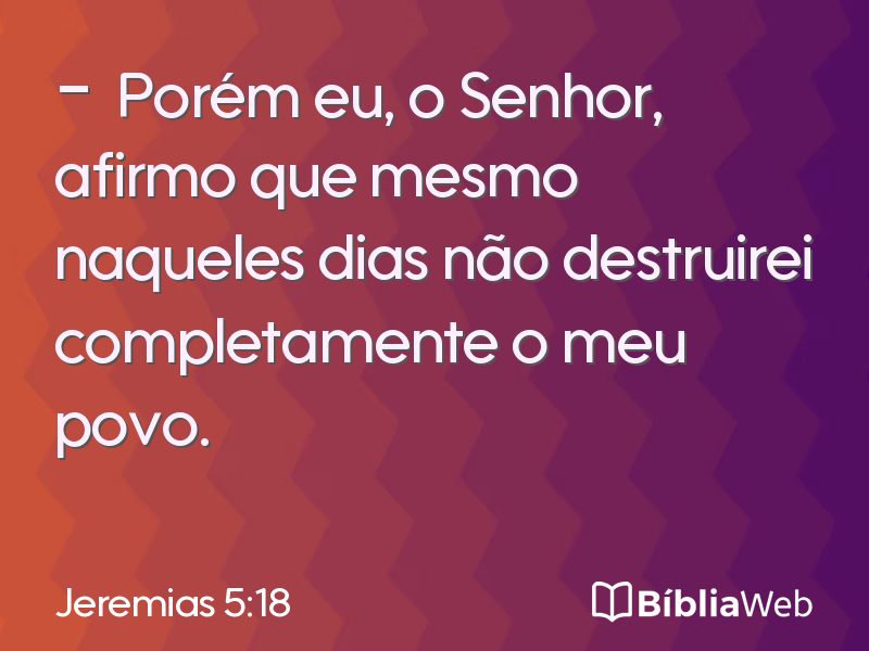 Jeremias 5:18 em imagem para compartilhar