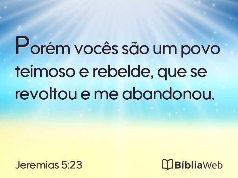 Jeremias 5:23 em imagem para compartilhar