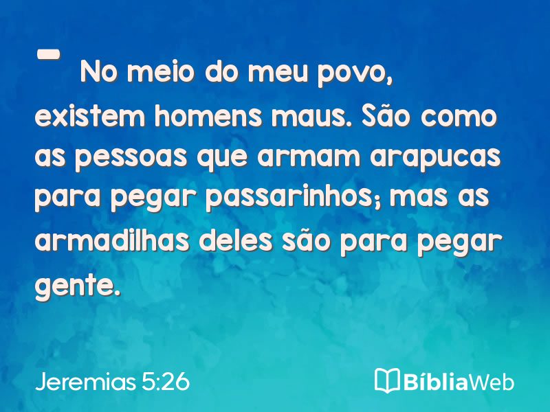 Jeremias 5:26 em imagem para compartilhar