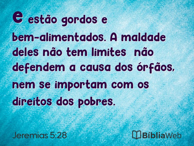 Jeremias 5:28 em imagem para compartilhar