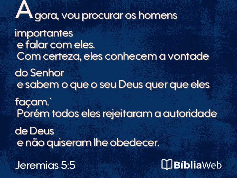 Jeremias 5:5 em imagem para compartilhar