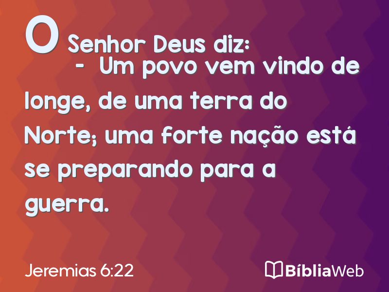 Jeremias 6:22 em imagem para compartilhar