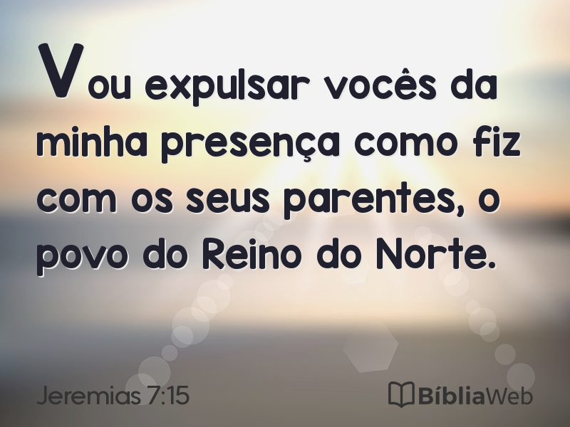 Jeremias 7:15 em imagem para compartilhar