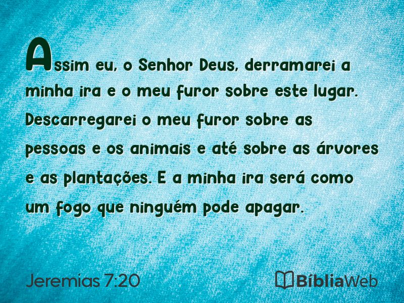 Jeremias 7:20 em imagem para compartilhar