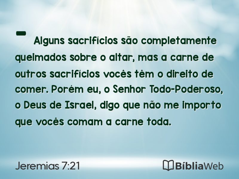 Jeremias 7:21 em imagem para compartilhar
