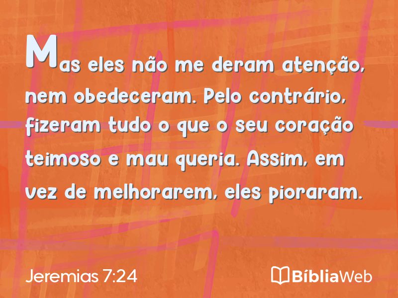 Jeremias 7:24 em imagem para compartilhar
