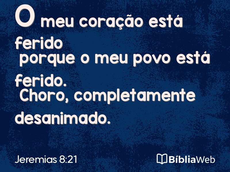 Jeremias 8:21 em imagem para compartilhar