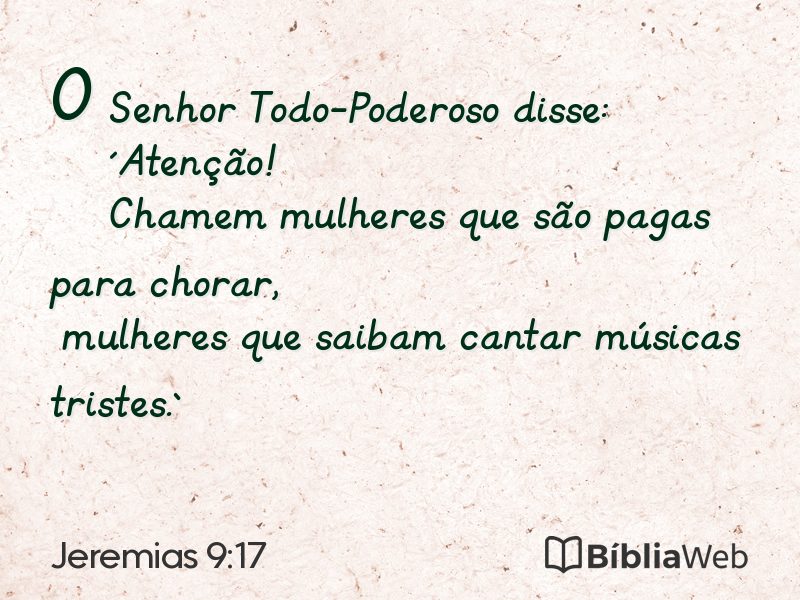 Jeremias 9:17 em imagem para compartilhar