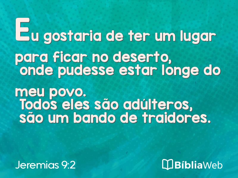 Jeremias 9:2 em imagem para compartilhar