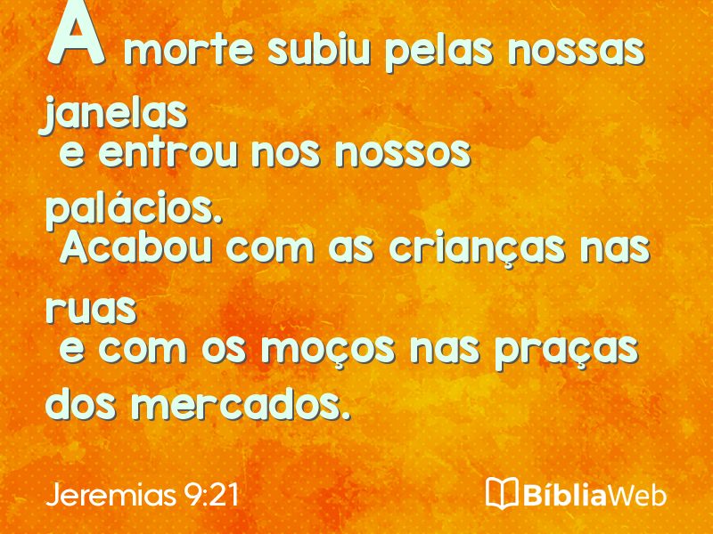 Jeremias 9:21 em imagem para compartilhar