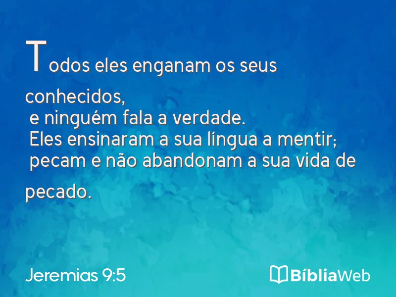 Jeremias 9:5 em imagem para compartilhar