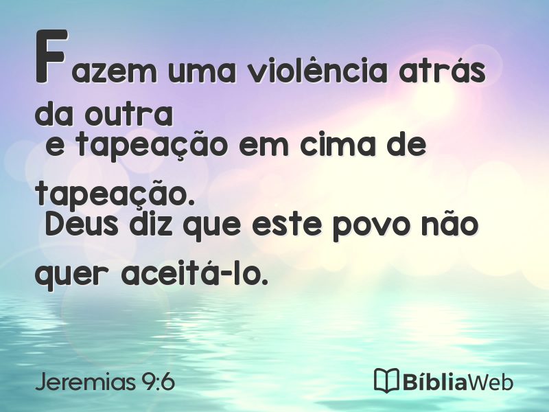 Jeremias 9:6 em imagem para compartilhar