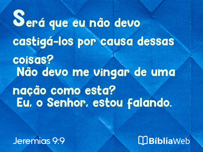 Jeremias 9:9 em imagem para compartilhar