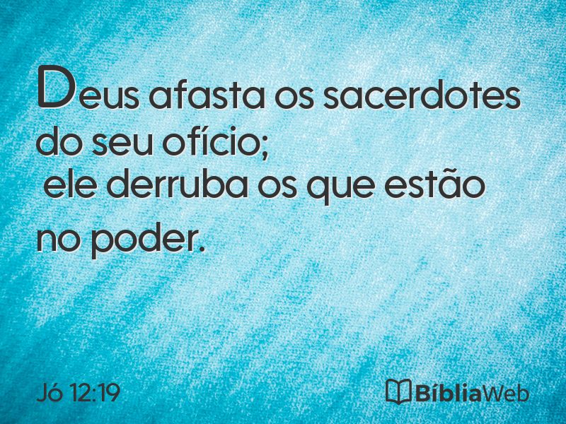 Jó 12:19 em imagem para compartilhar